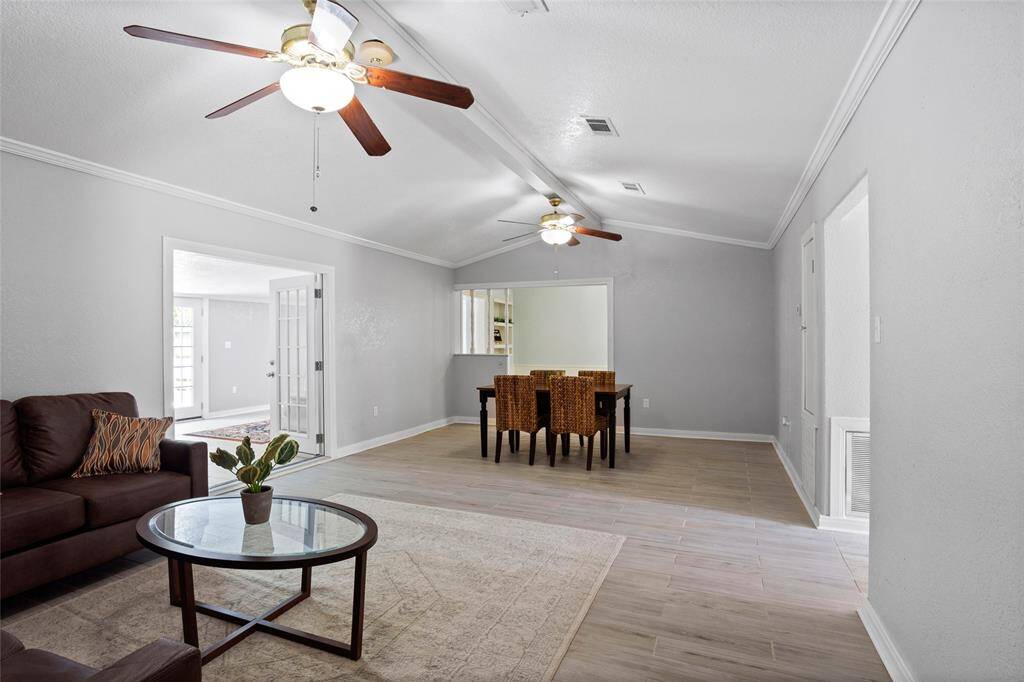 As you enter the home, you will enter an oversized living room and dining combo!