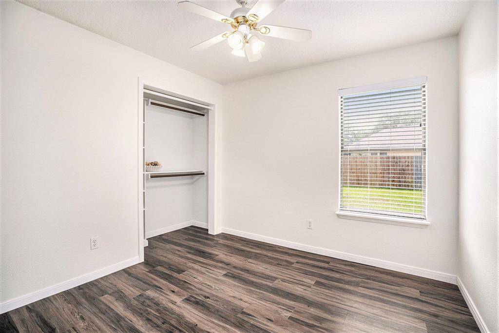 The 3rd bedroom has a fresh coat of pain offering endless possibilities.