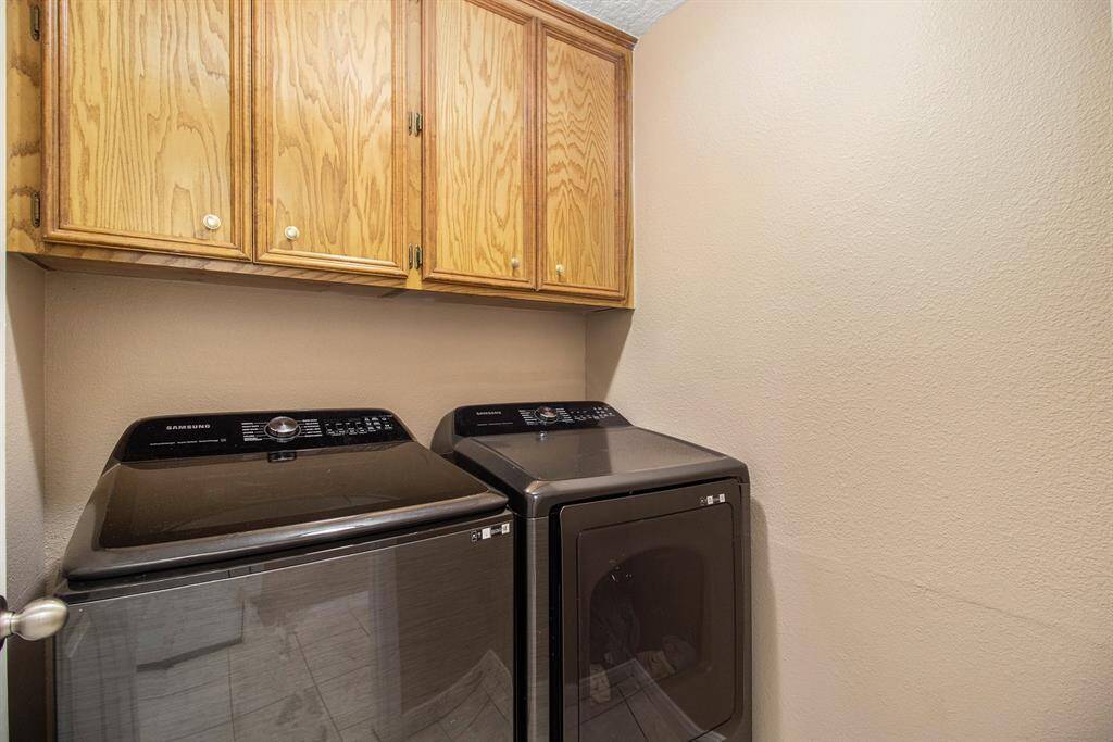Landry room is conveniently located in the house.