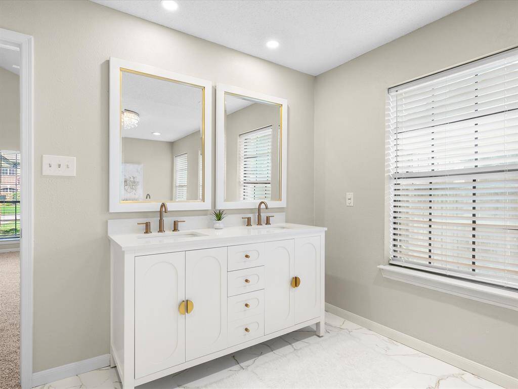 New Vanity, Sinks, Faucets, Quartz Counter Tops & Mirrors