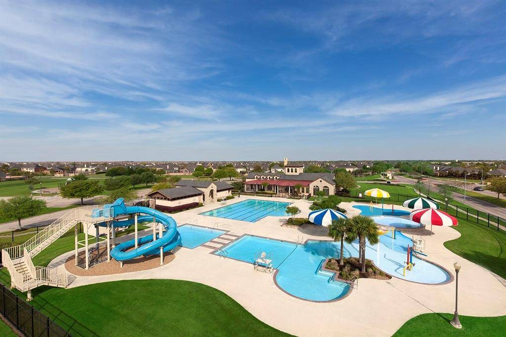 Grand Mission Estates features two exceptional clubhouses, each with its own set of luxurious amenities. The main amenity center includes a junior Olympic-sized pool, a freeform pool, and a spray park with water slides. The second center offers a resort-style pool, shaded pavilion, and stunning lake views. Residents also enjoy access to lounges, meeting rooms, basketball courts, soccer fields, and more—perfect for an active and vibrant lifestyle.