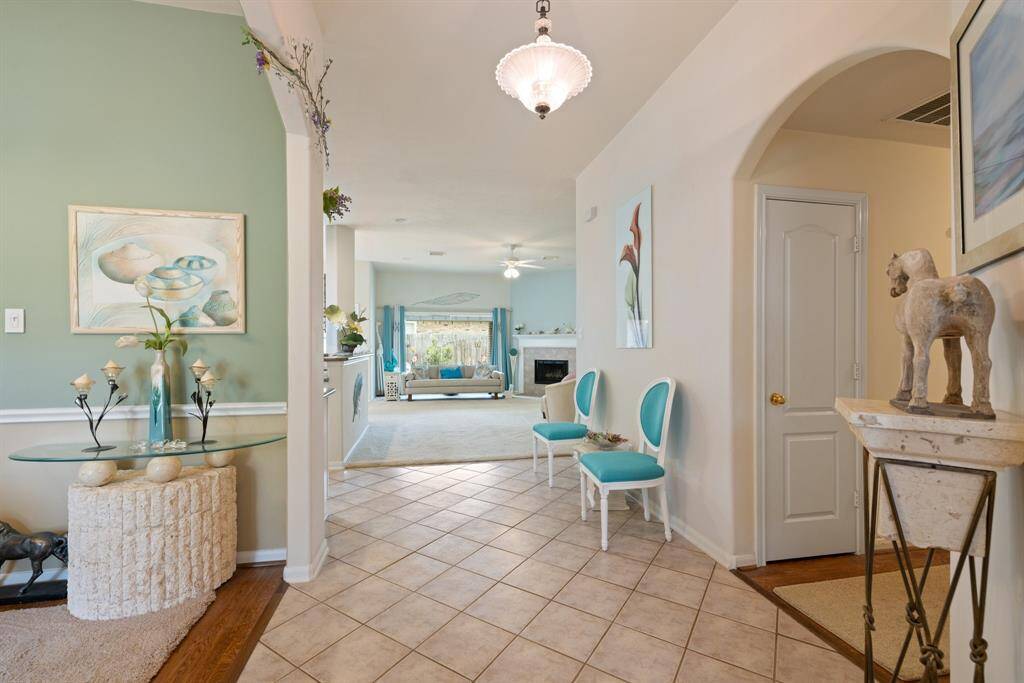 The expansive foyer gives you a terrific view of the main living areas.