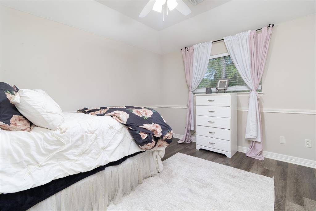 Bedroom #2 with high ceilings