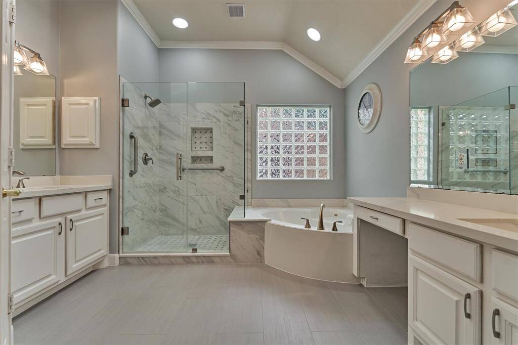 Wow! This bathroom has it all and has been completely remodeled.