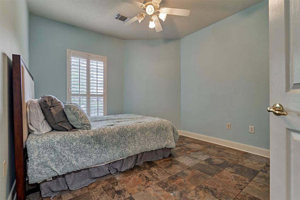 This is the first of the two secondary bedrooms.