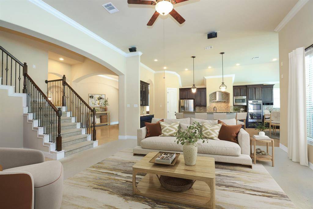 Completely open concept.