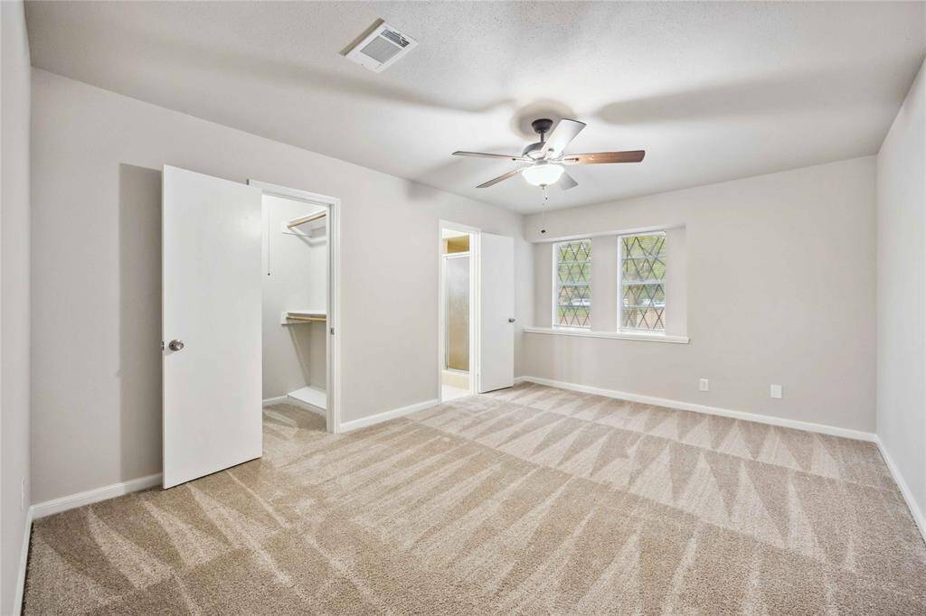 Spacious primary bedroom.