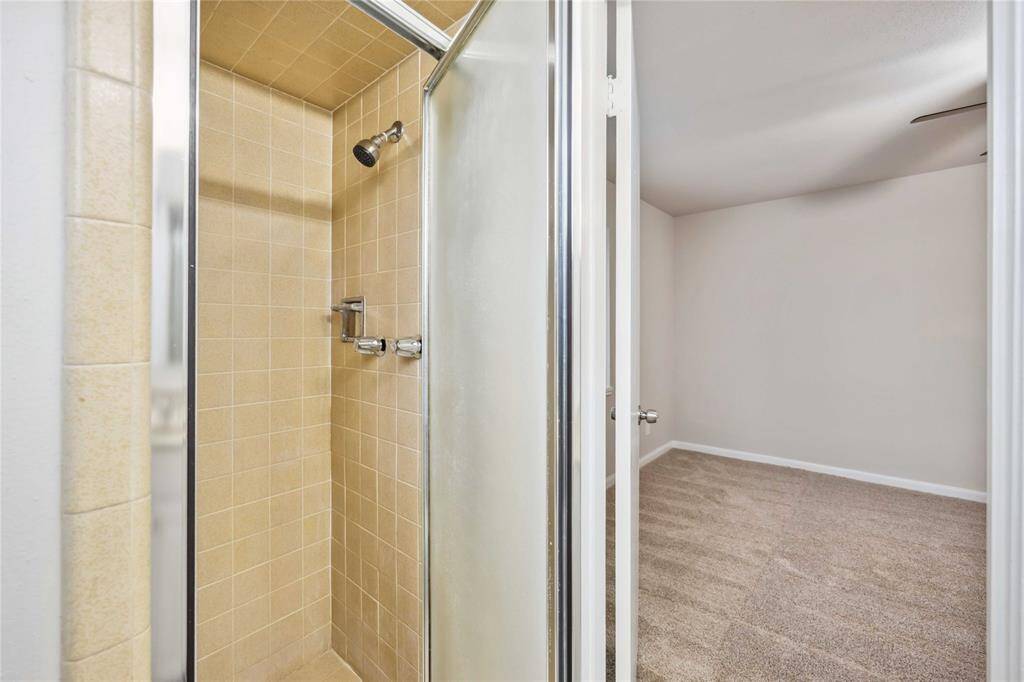 Walk-in shower.