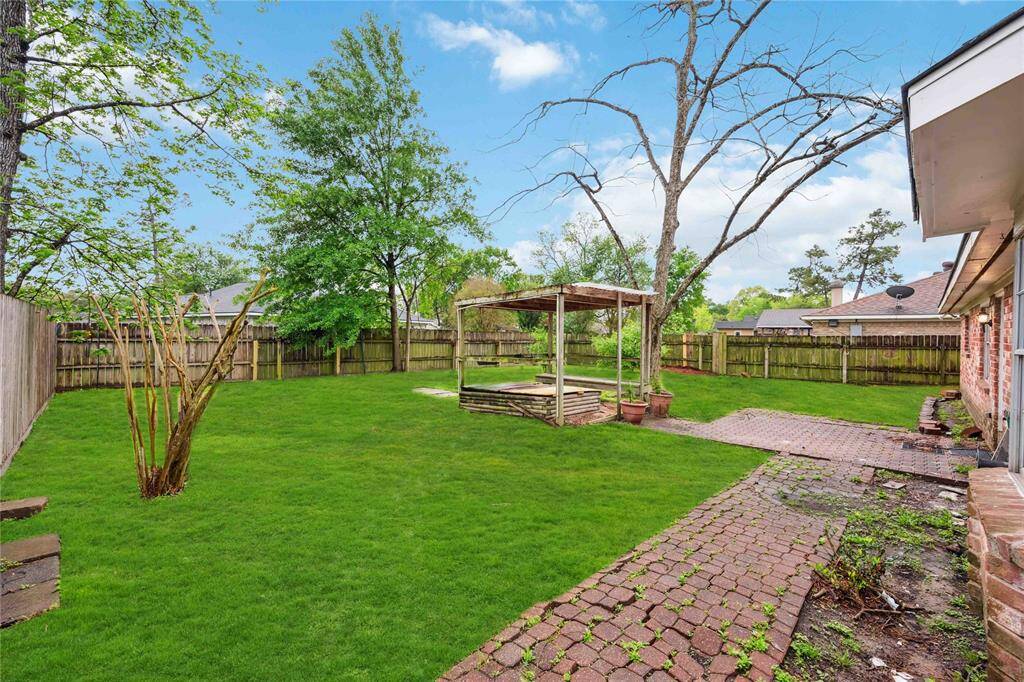 Spacious backyard... Schedule your tour today!