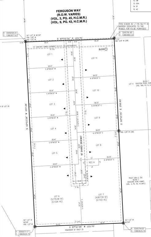 SUBDIVIDED INTO 11 LOTS