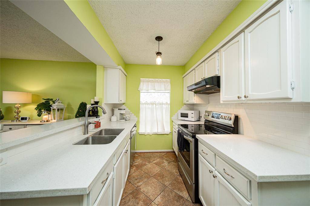 This view is from the living room into the kitchen.