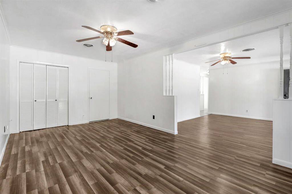 Plenty of open living room space.  Can create a nice seating area, game room or dining room!  So much room that allows you to host and entertain!