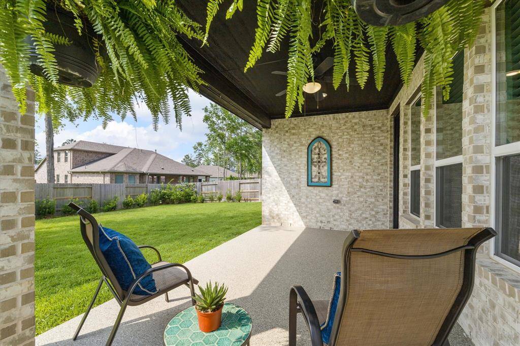 Enjoy coffee in the mornings overlooking newly landscaped backyard.