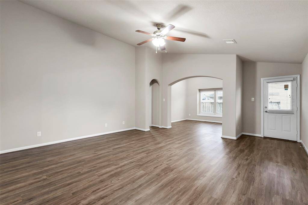 Family room with view to the game room or office
