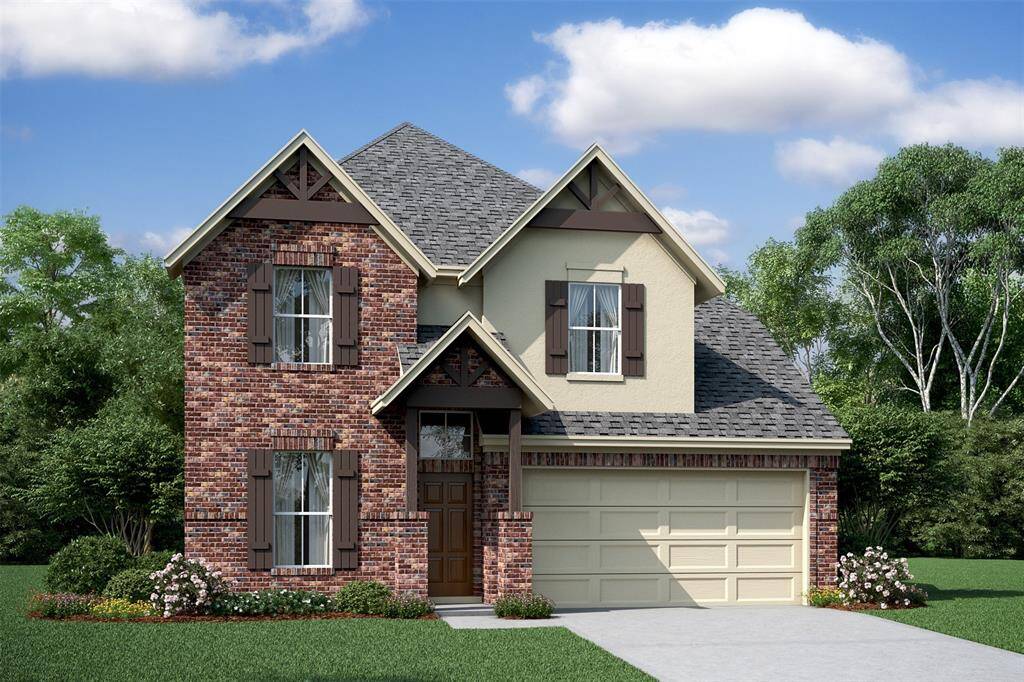 Stunning Elmore home design by K. Hovnanian® Homes with elevation A in beautiful Oakwood Estates. (*Artist rendering used for illustration purposes only. Actual home has 3 car garage.)