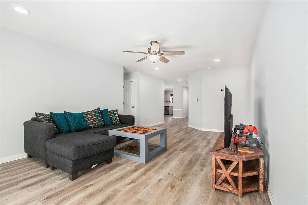 Very spacious living room.