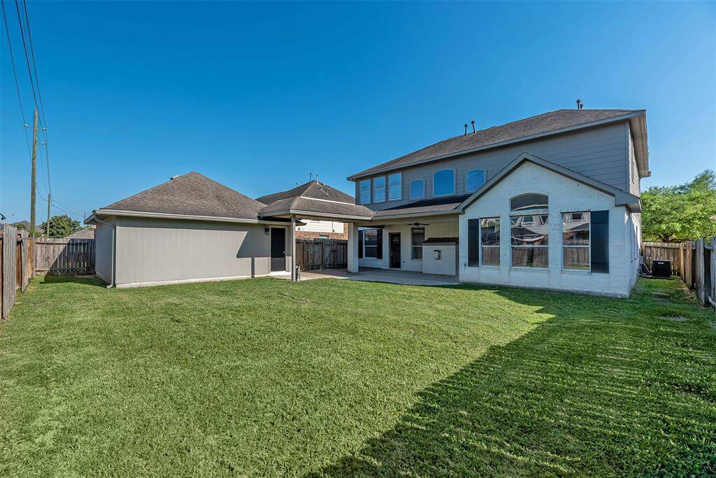 View of the back elevation of home.