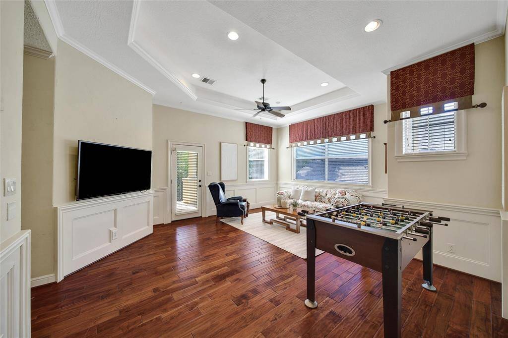 View of the game room from the homework nook.