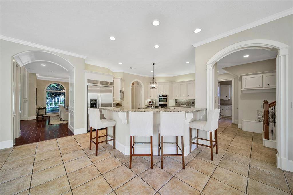 Light and bright kitchen. View from the breakfast room.