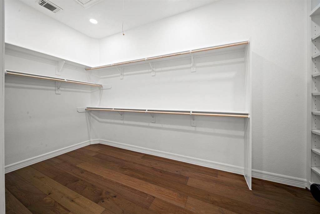 Large walkin Primary closet