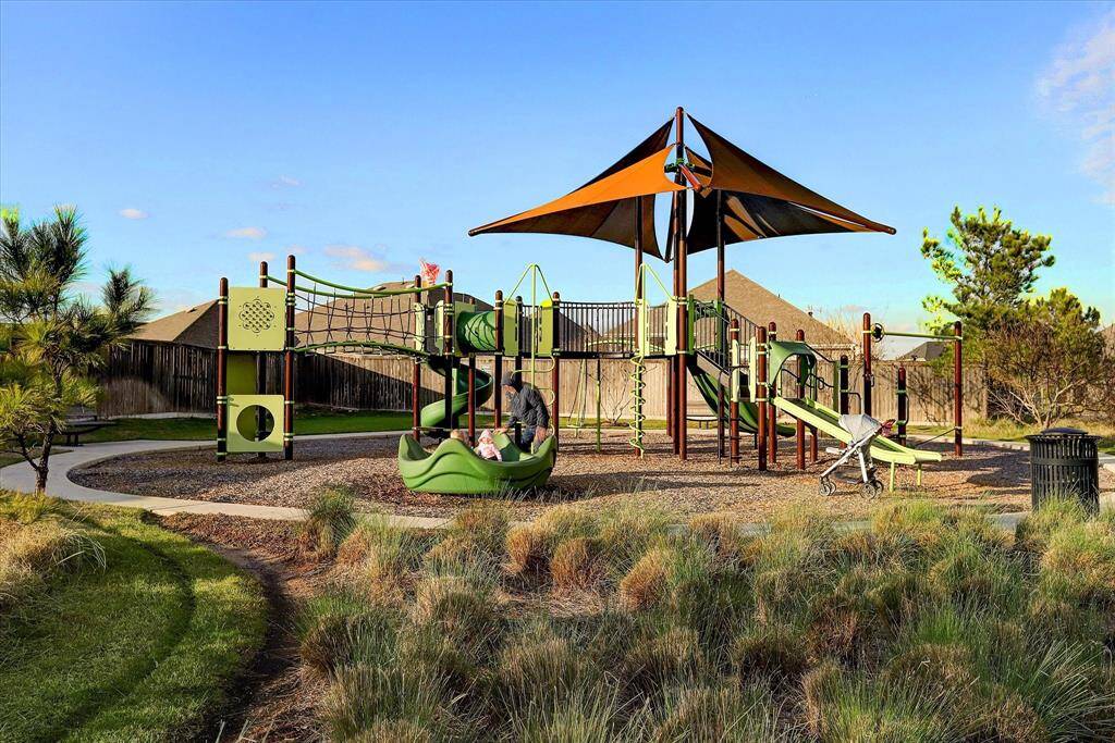 One of several community playground and park areaas.