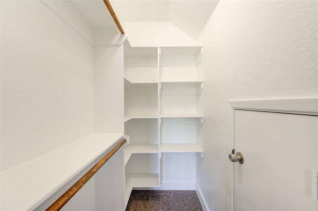 Bedroom 3 custom built closet.