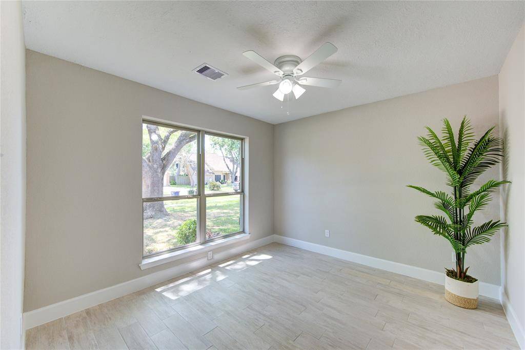 This flex space is to the left of the entryway provides an excellent spot for an office, craft room, or anything that fits your style.