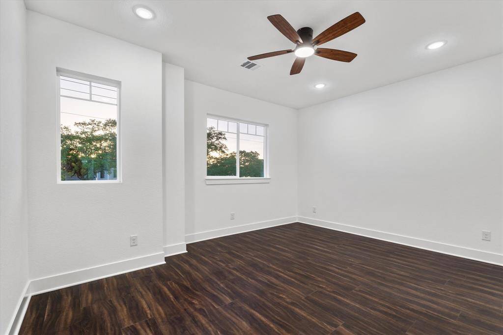 Here’s your breakfast nook—can be used for a work space, smaller dining area, or a great space to add a mobile island!