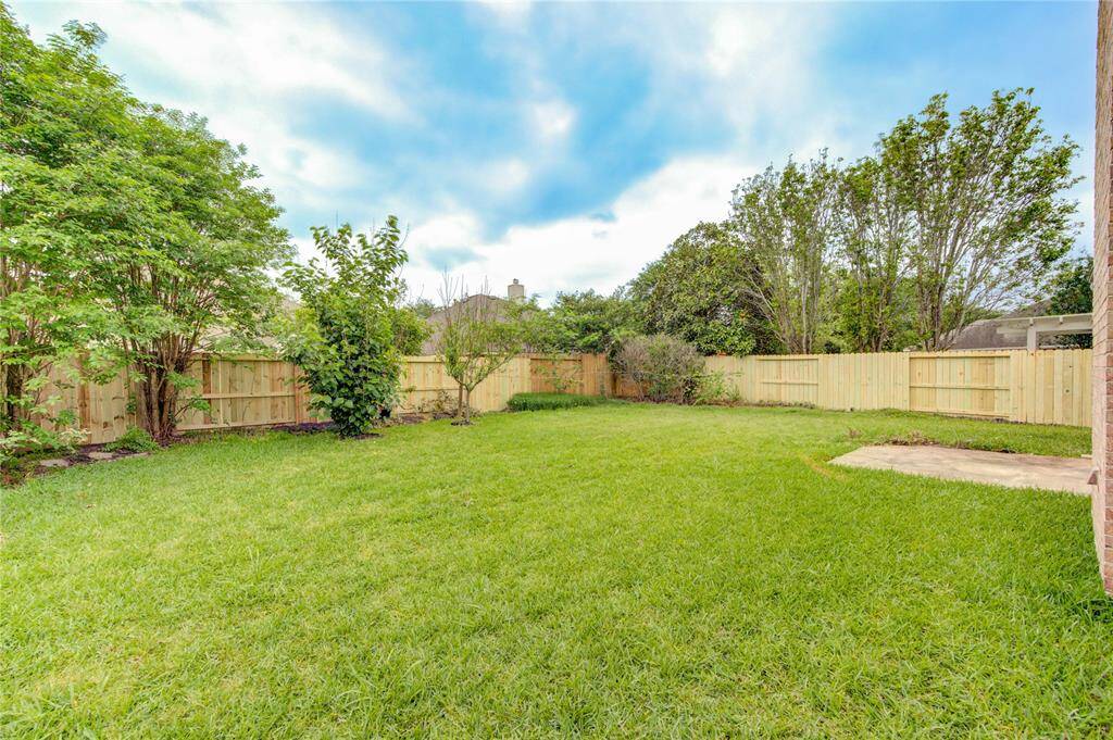 Big backyard New fencing