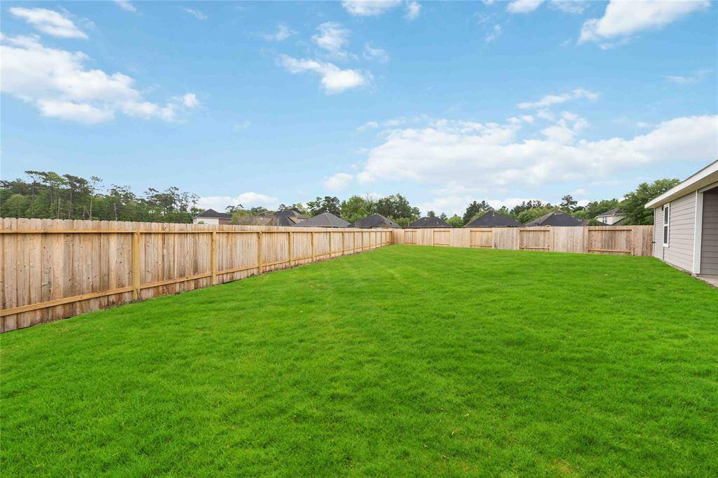Large back yard for family or to entertain!