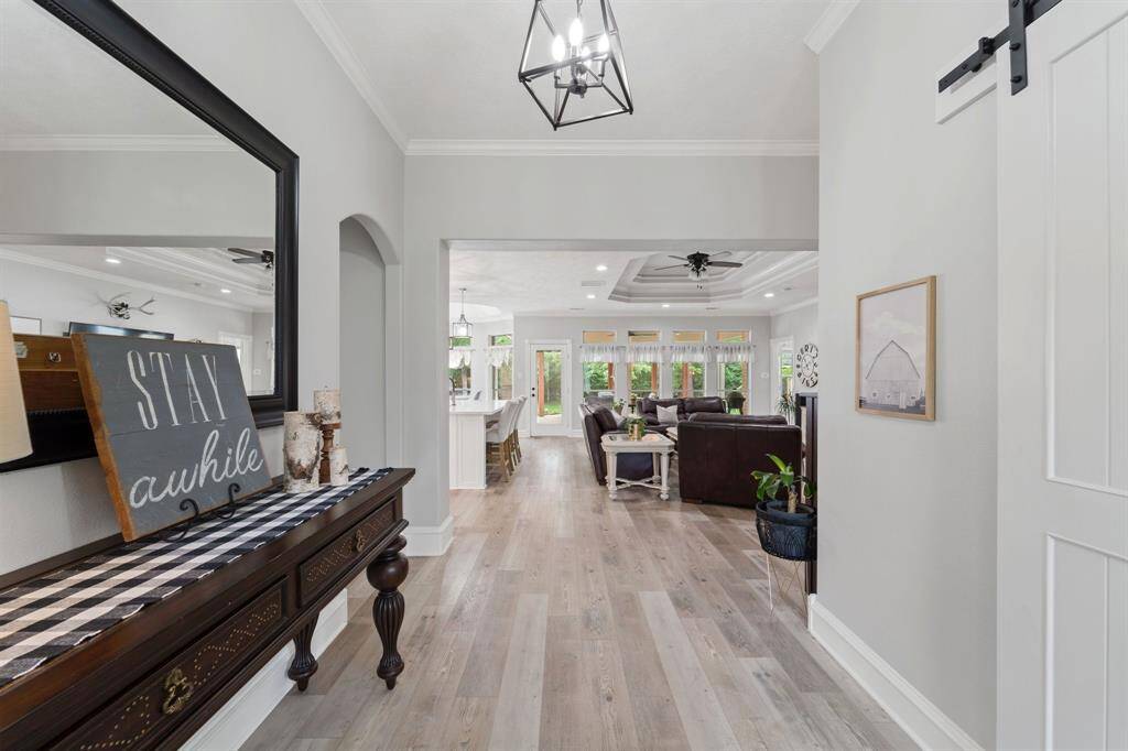 Vinyl plank flooring throughout the home makes it easy for cleaning and perfect for those families that need allergy-free flooring.