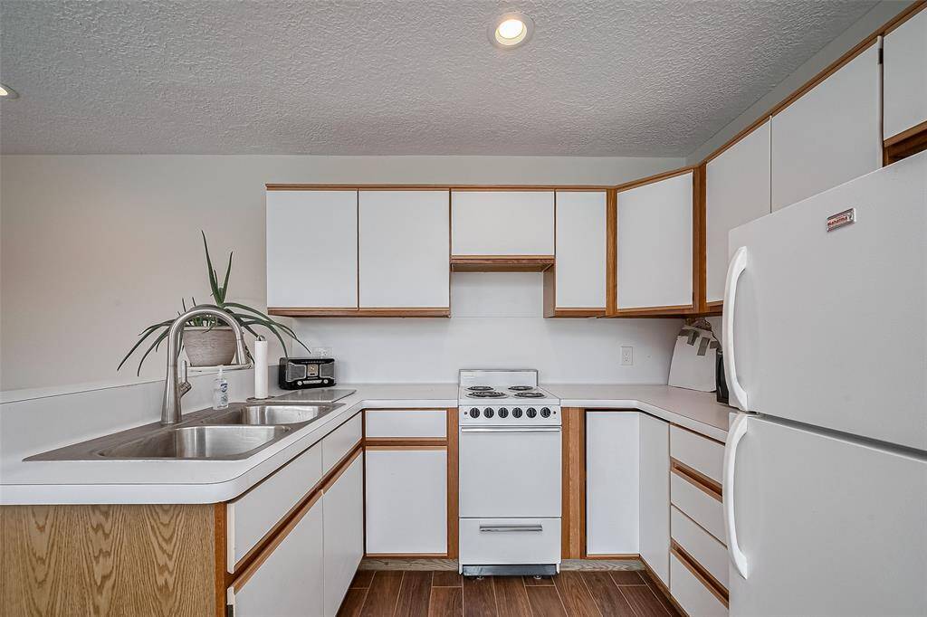 Attached studio apartment kitchenet.