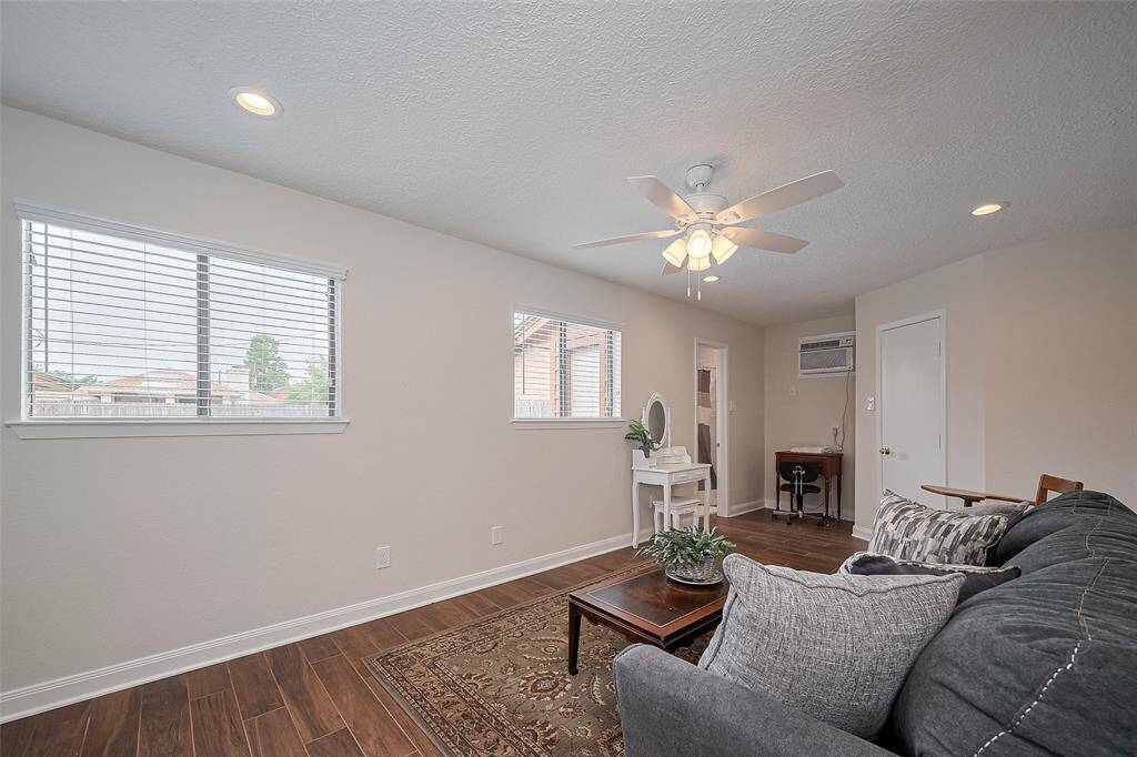 Attached studio apartment.