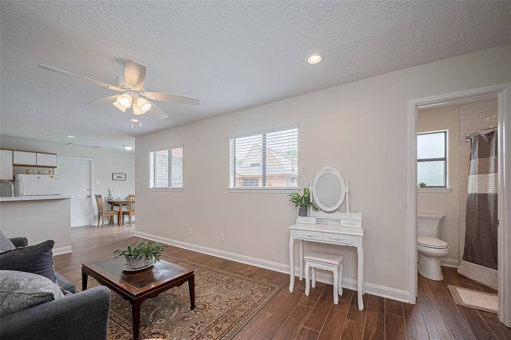 Attached studio apartment.