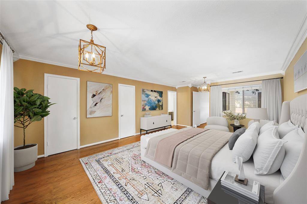 Virtually Staged to show potential layout of the primary bedroom!