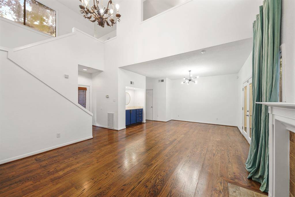 The hardwoods downstairs were just refinished!