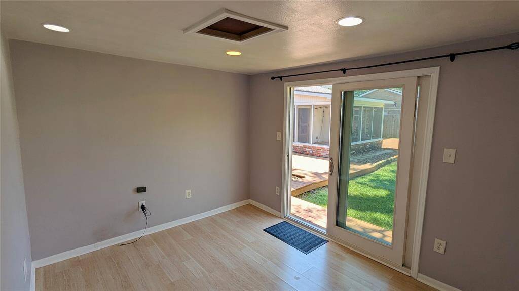 Inside backyard office