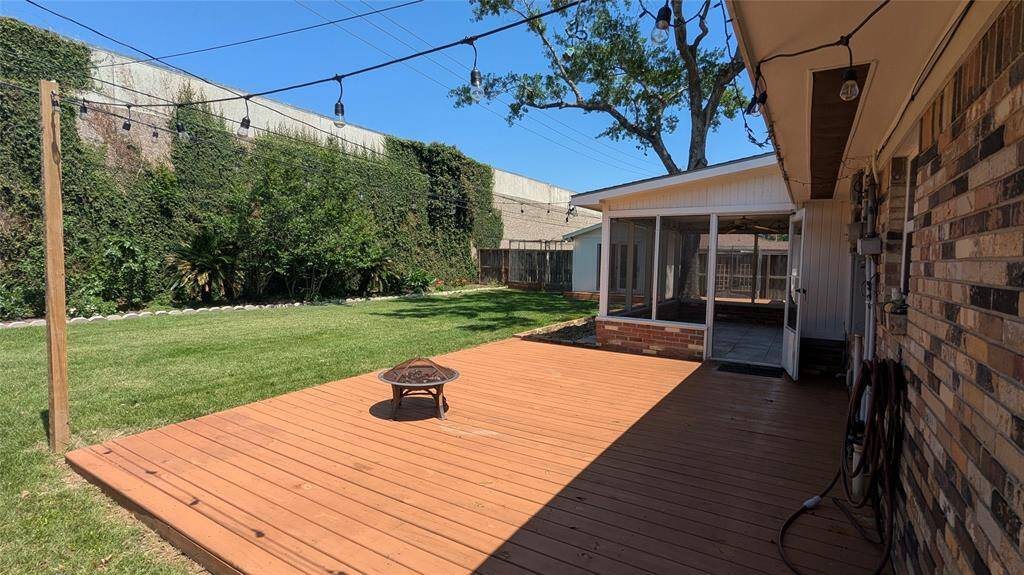 Backyard deck