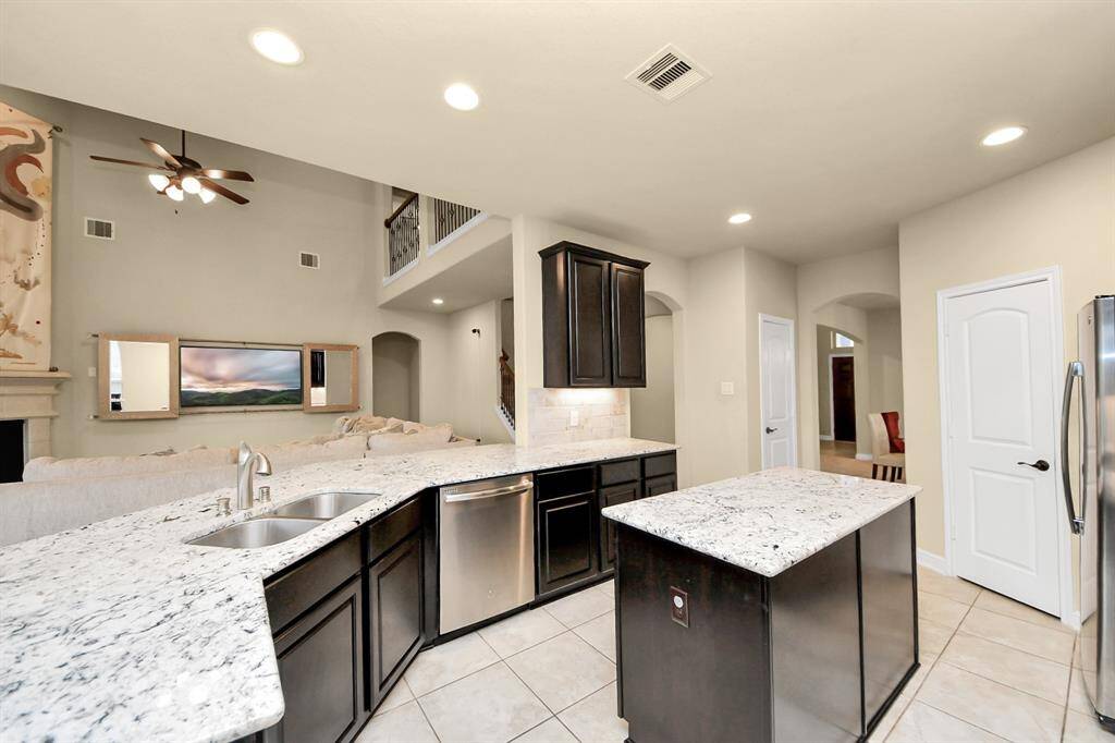 The kitchen is open to the living area.