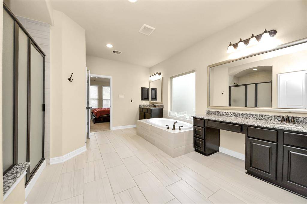 The primary bathroom