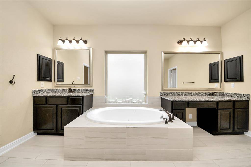The primary bathroom
