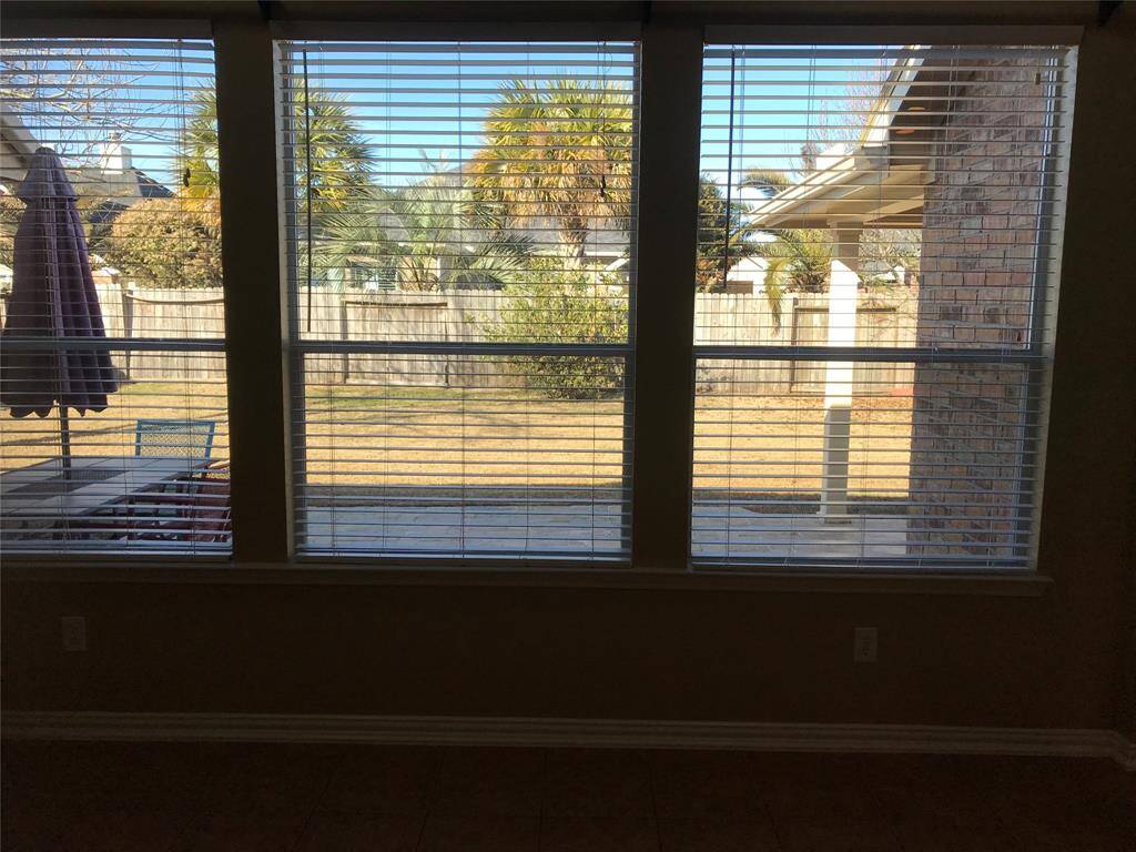 Large windows from family room