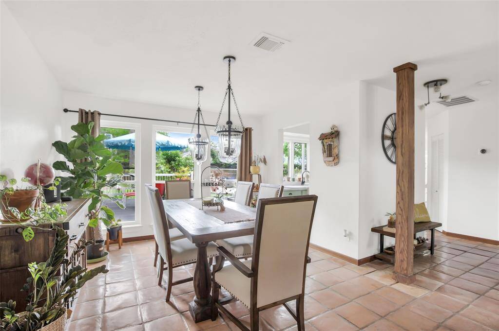 Oversized formal Dining area with a great view of your outdoor space!