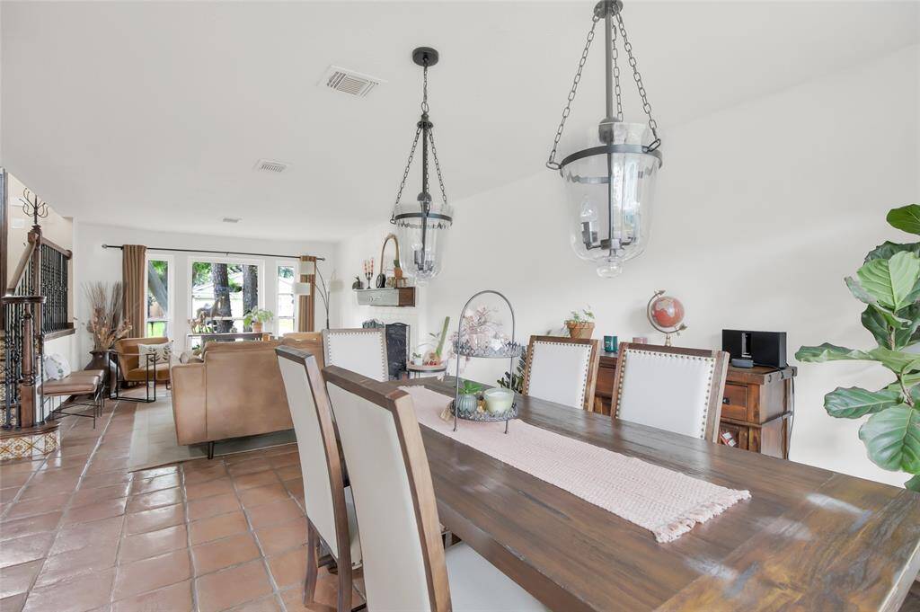 Living room is Open to the Dining room