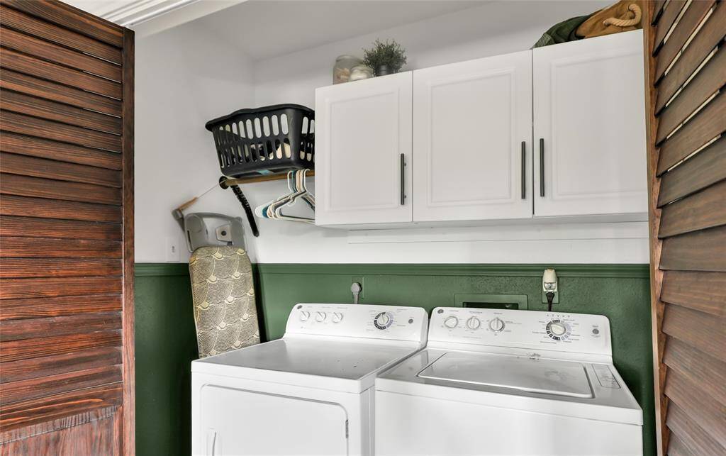 Laundry is conveniently located upstairs