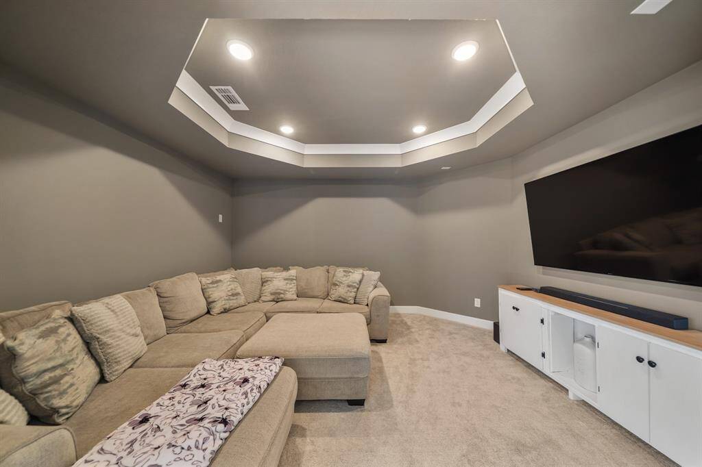 Cozy media room perfect for movie nights or gaming.