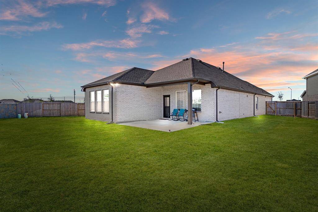 As you can see, this is a pie-shaped lot is oversized with plenty of room for you to add your backyard items.