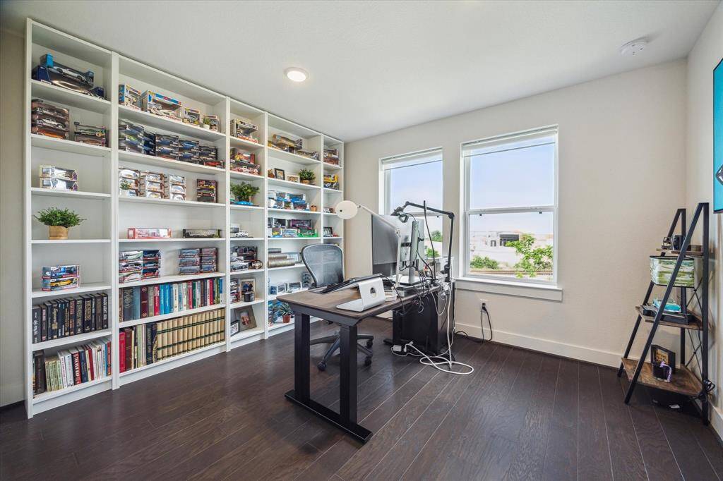 Secondary bedroom on third floor with views of downtown!