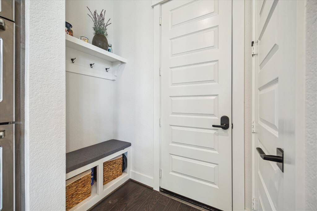 Mudroom off the garage entry.