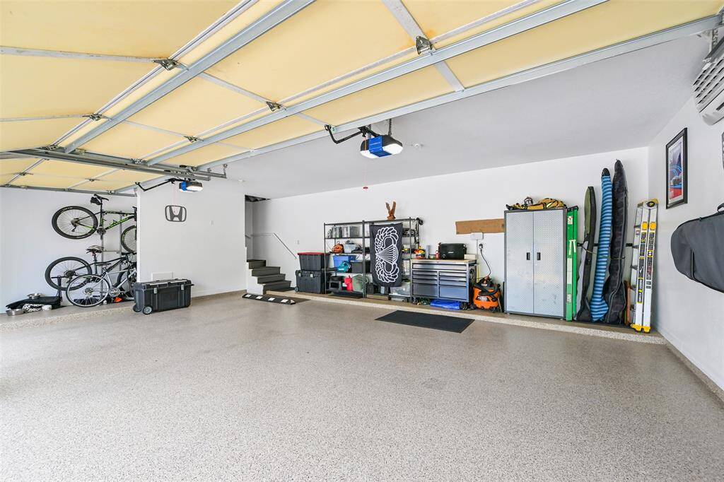 The most well kept garage with new epoxy flooring!